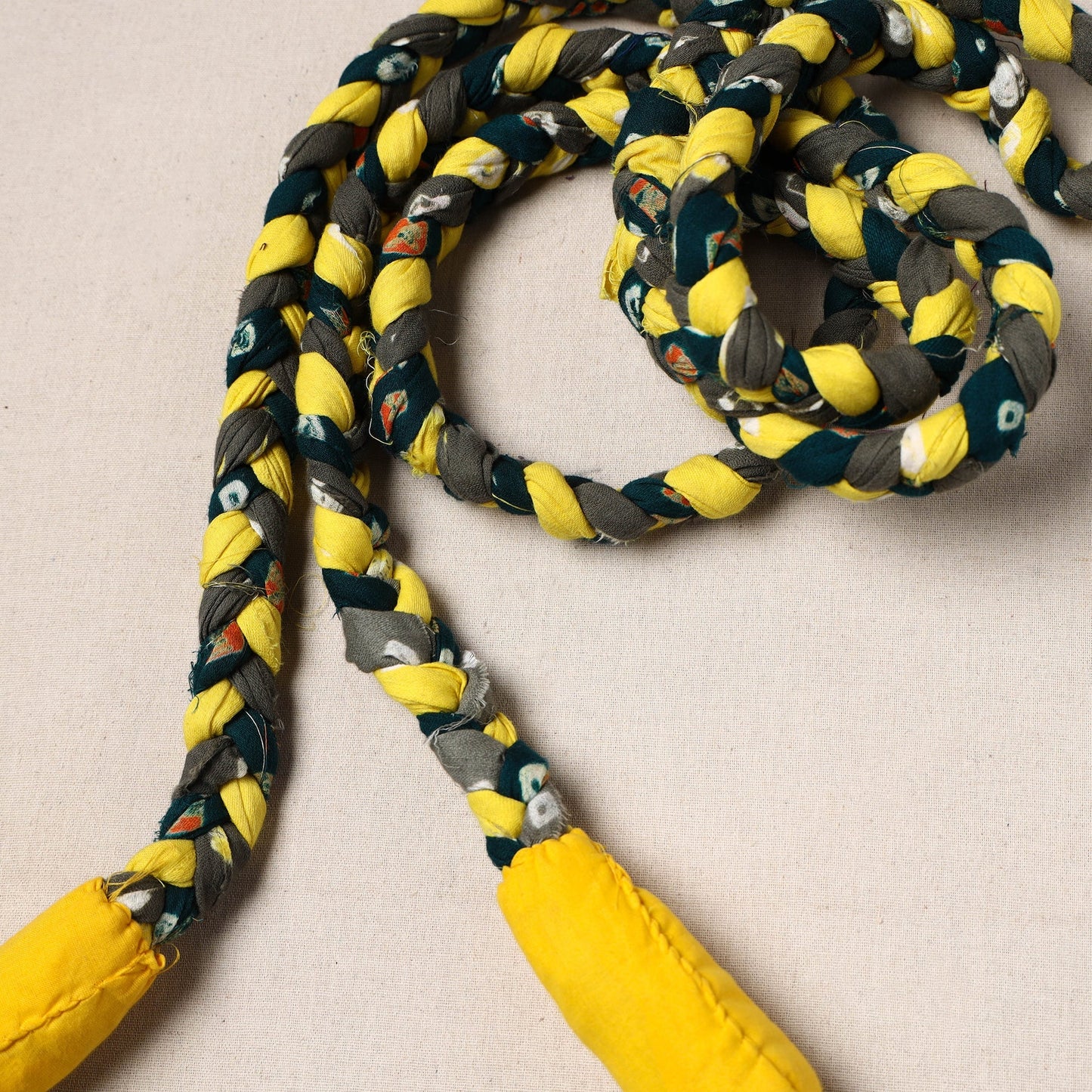 Handmade Upcycled Fabric Skipping Rope