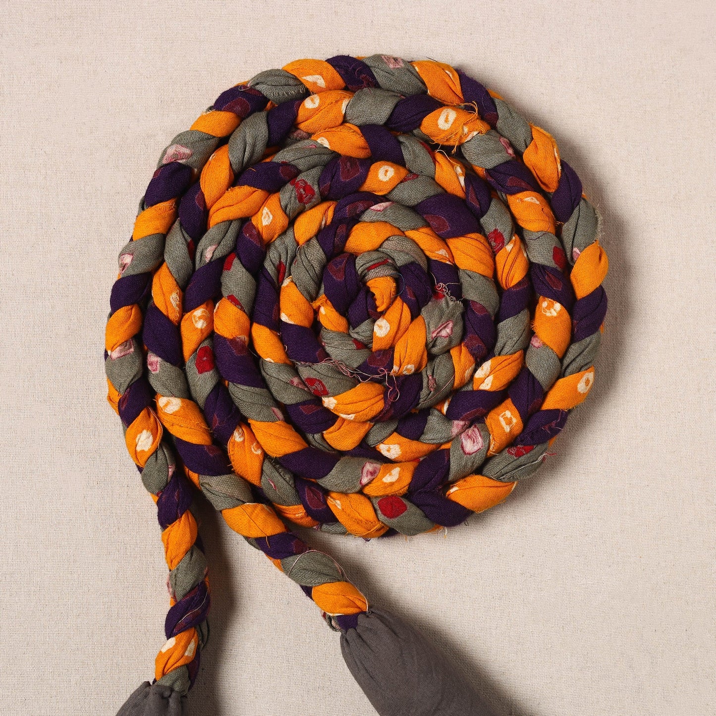 Handmade Upcycled Fabric Skipping Rope