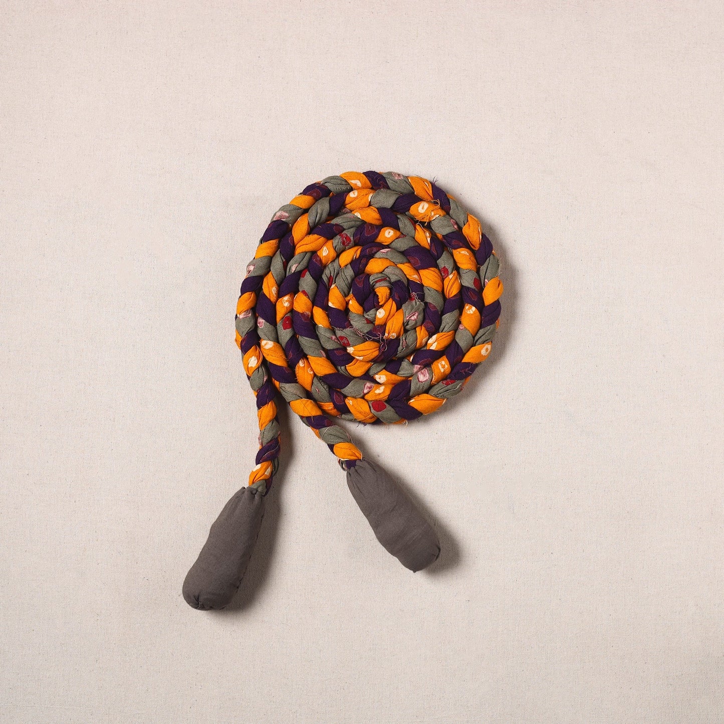 Handmade Upcycled Fabric Skipping Rope