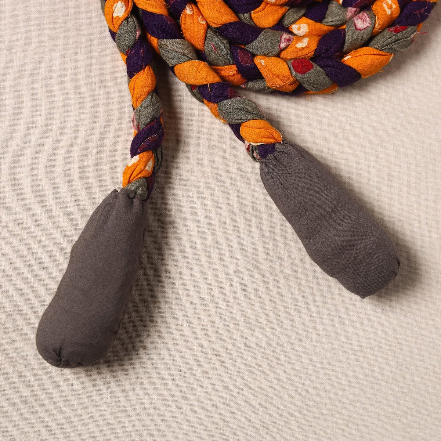 Handmade Upcycled Fabric Skipping Rope