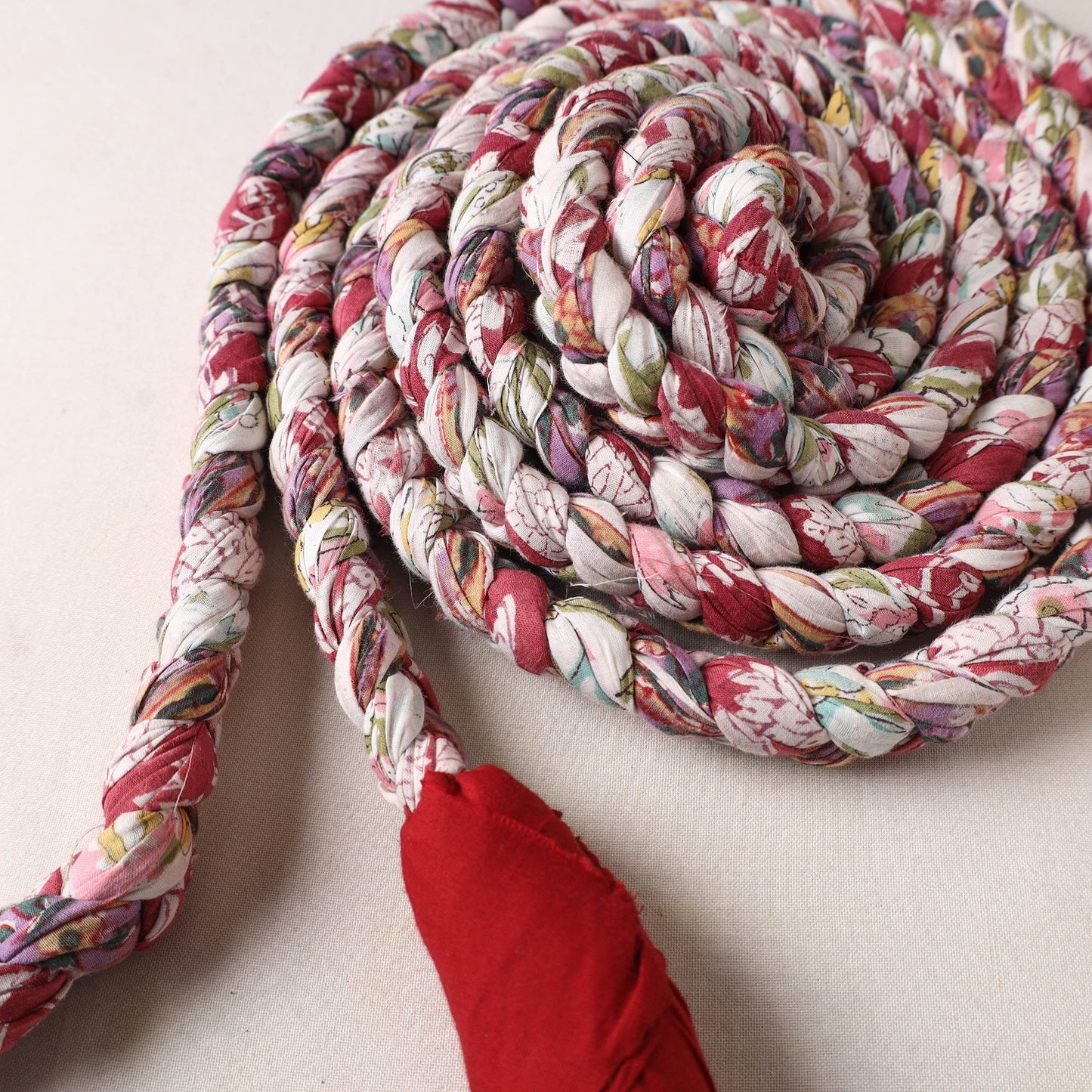 Handmade Upcycled Fabric Skipping Rope 37