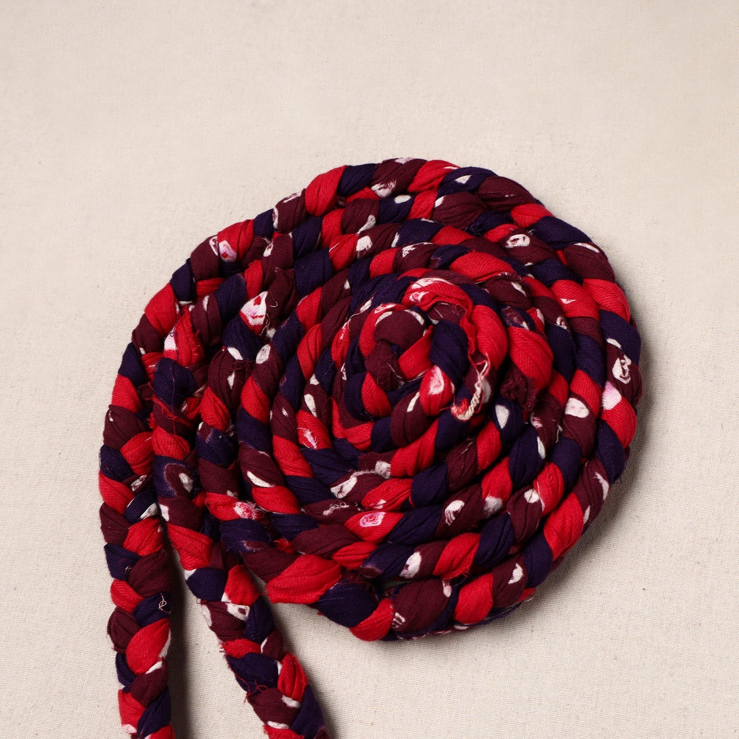 Handmade Upcycled Fabric Skipping Rope
