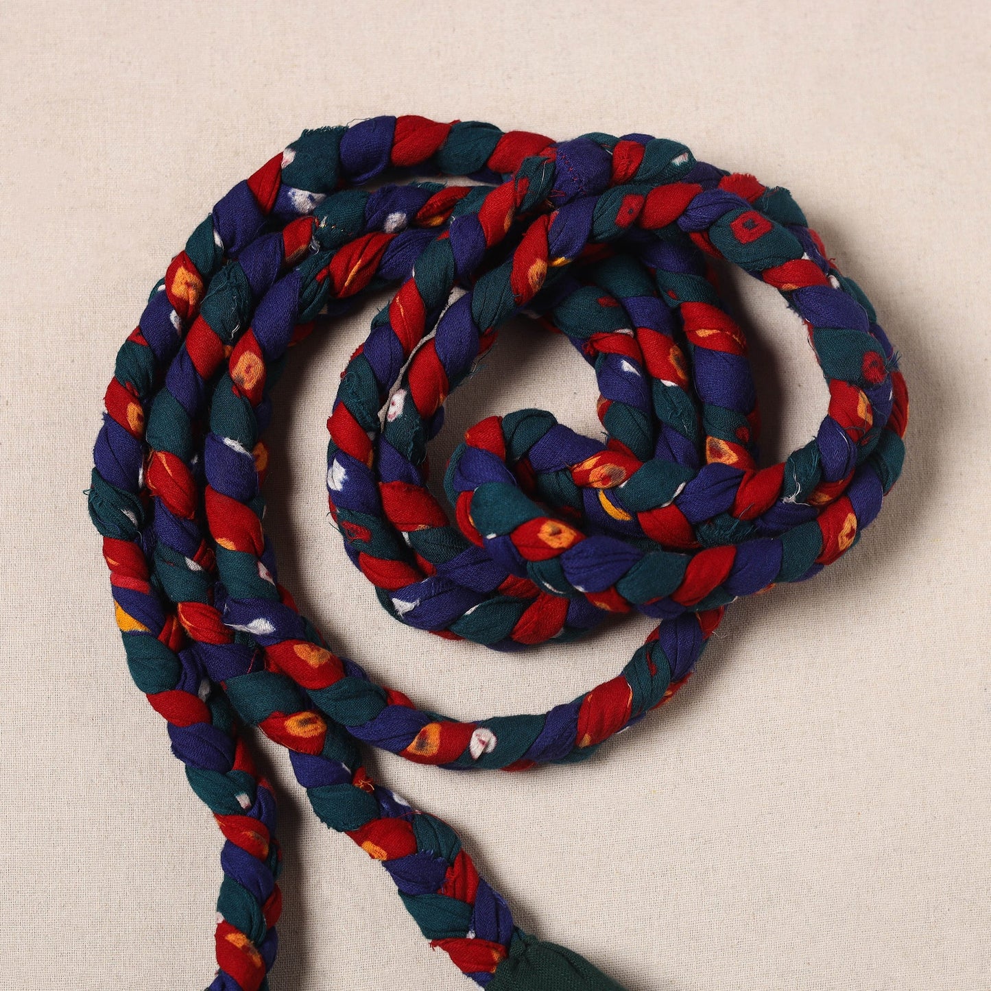 Handmade Upcycled Fabric Skipping Rope