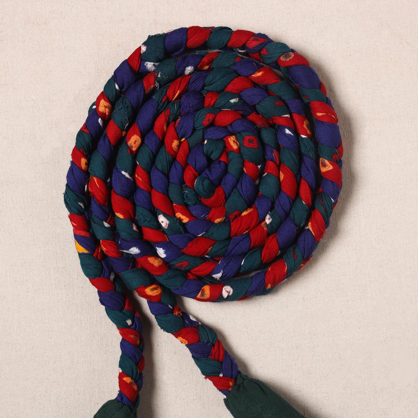 Handmade Upcycled Fabric Skipping Rope