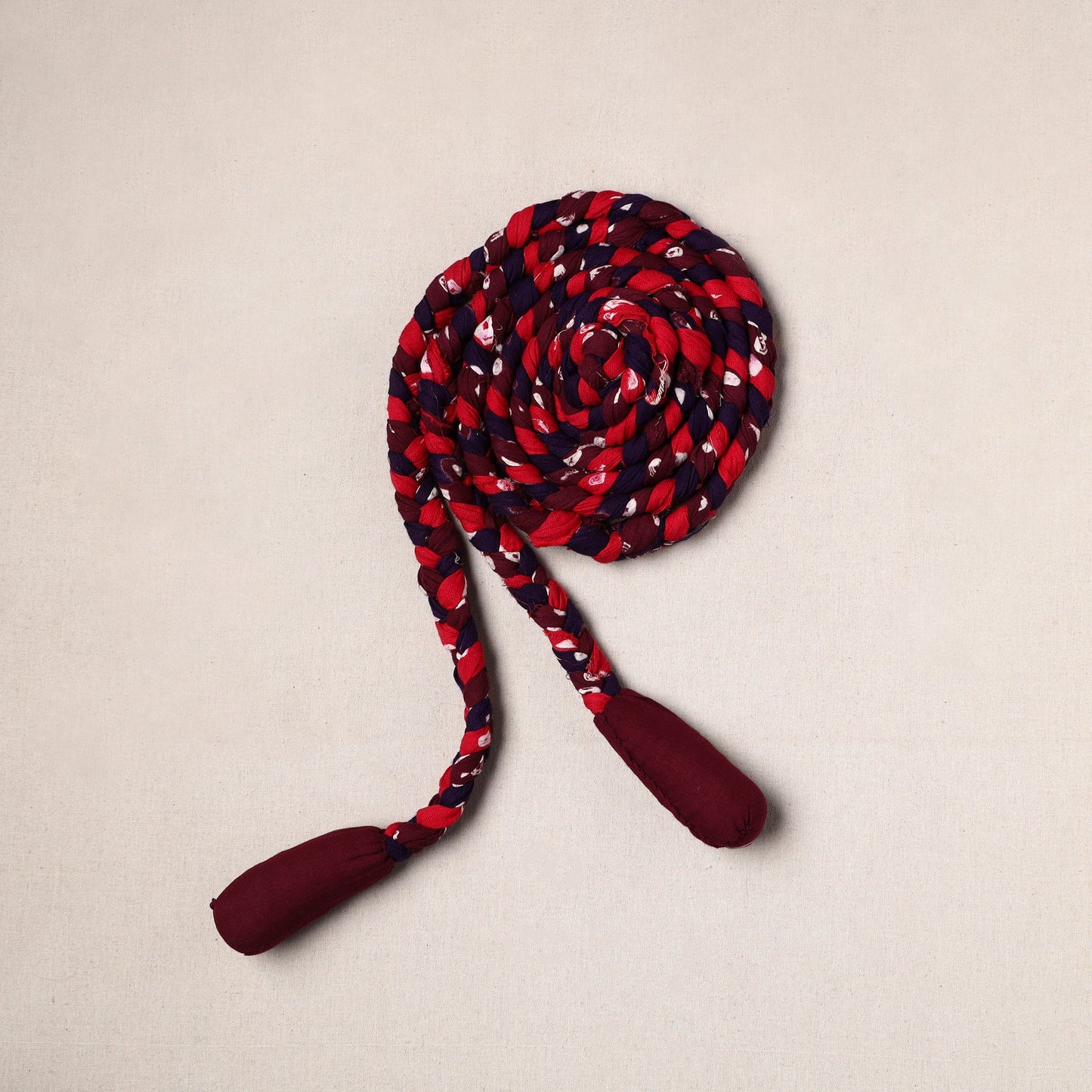 Handmade Upcycled Fabric Skipping Rope
