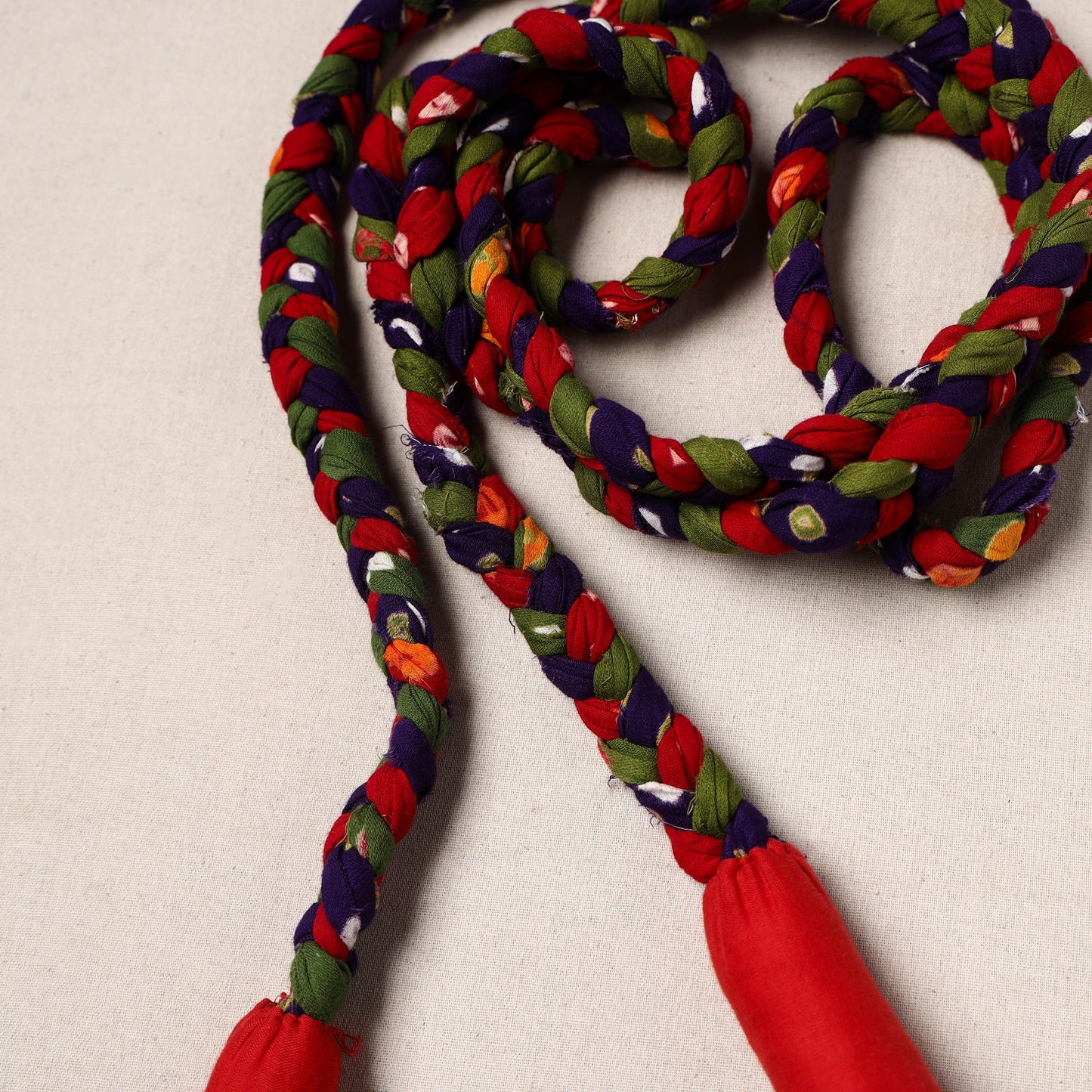 Handmade Upcycled Fabric Skipping Rope