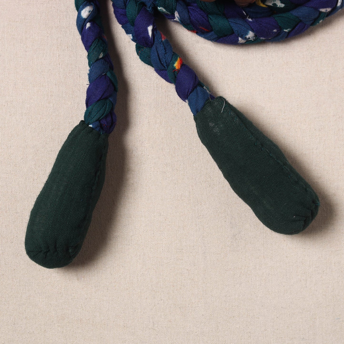 Handmade Upcycled Fabric Skipping Rope