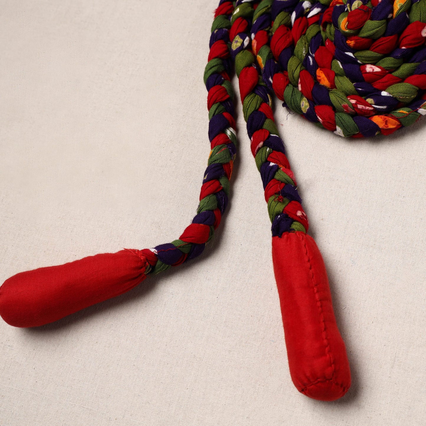 Handmade Upcycled Fabric Skipping Rope
