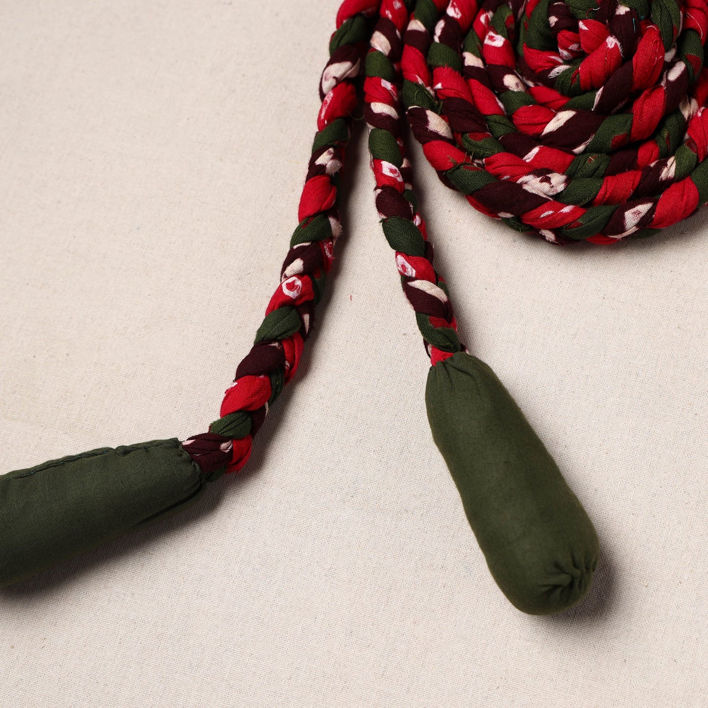 Handmade Upcycled Fabric Skipping Rope