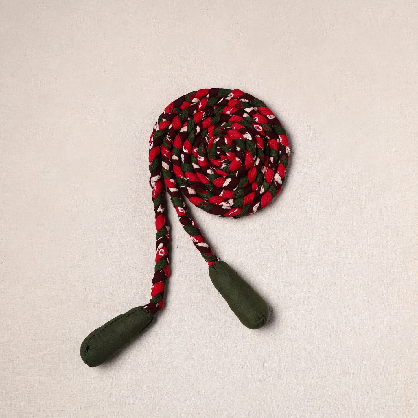 Handmade Upcycled Fabric Skipping Rope