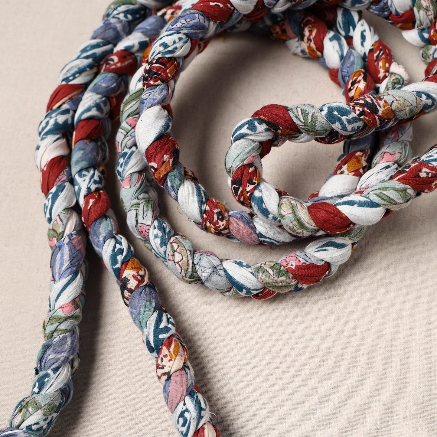 Handmade Upcycled Fabric Skipping Rope