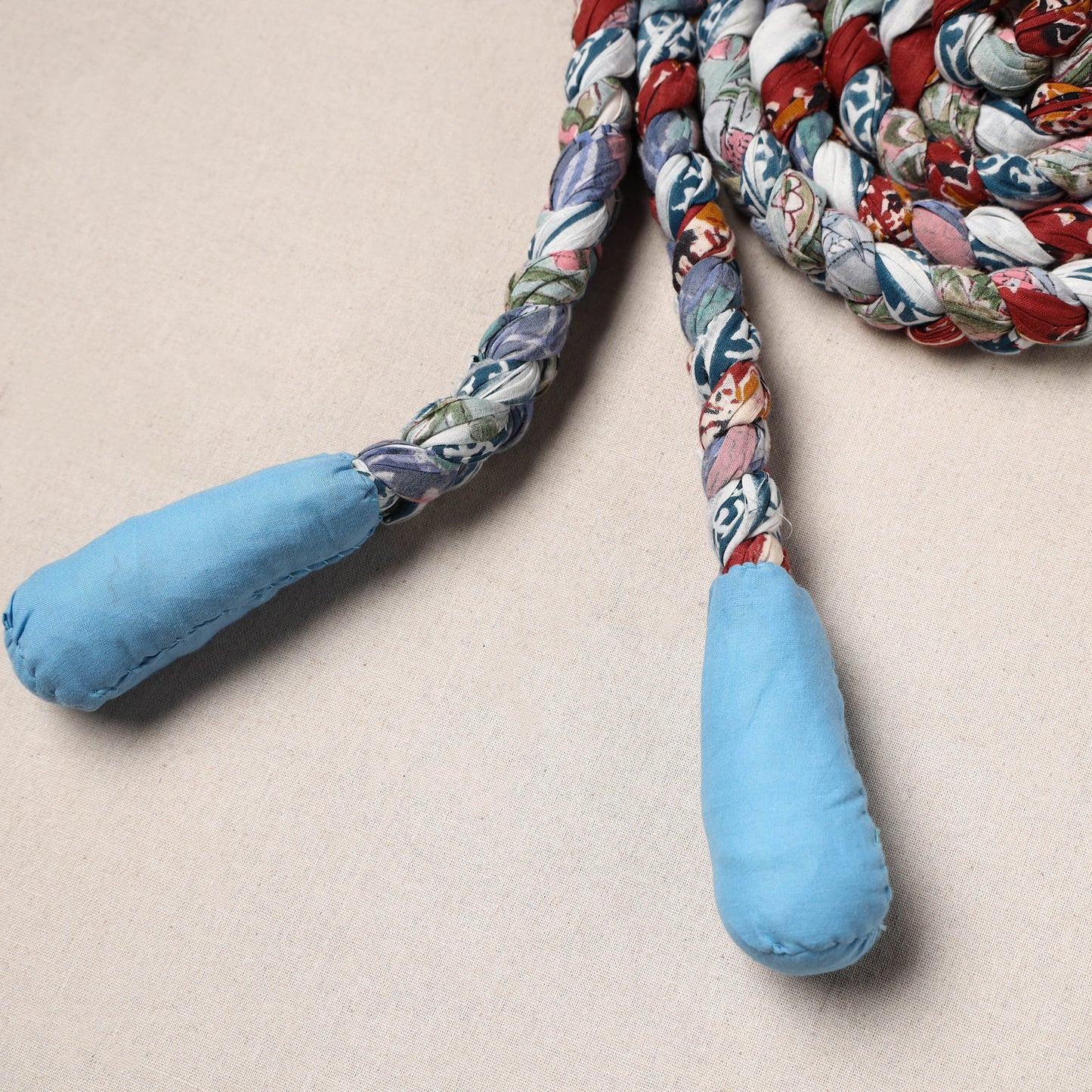 Handmade Upcycled Fabric Skipping Rope