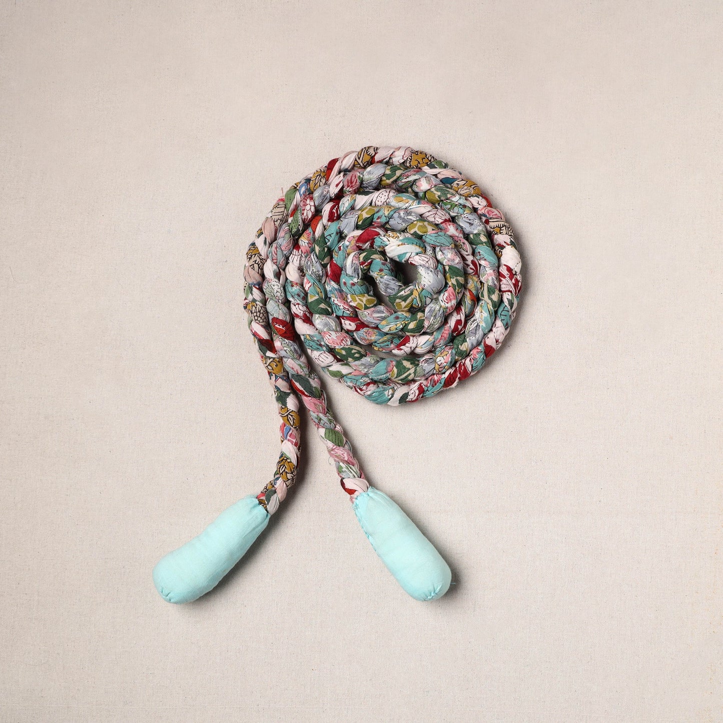 Handmade Upcycled Fabric Skipping Rope