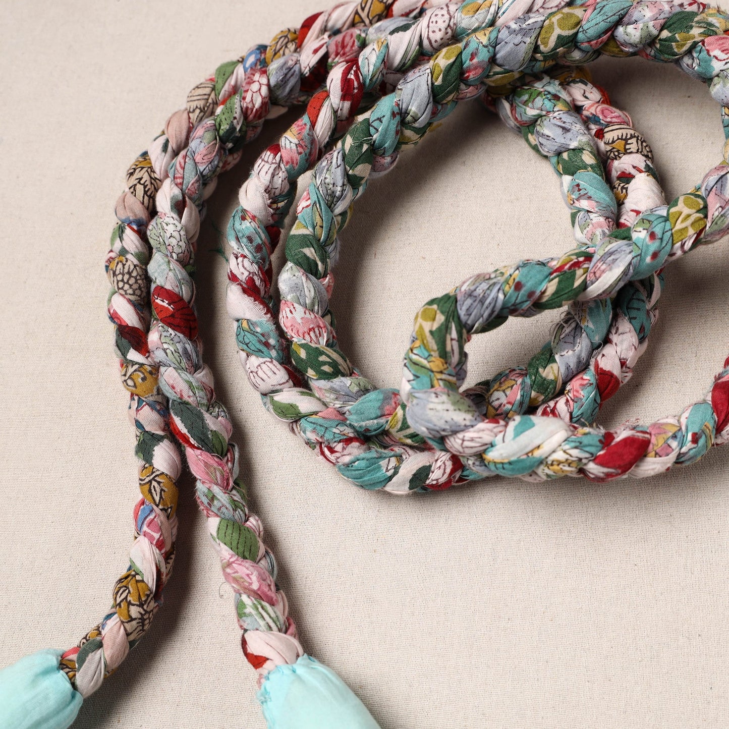 Handmade Upcycled Fabric Skipping Rope