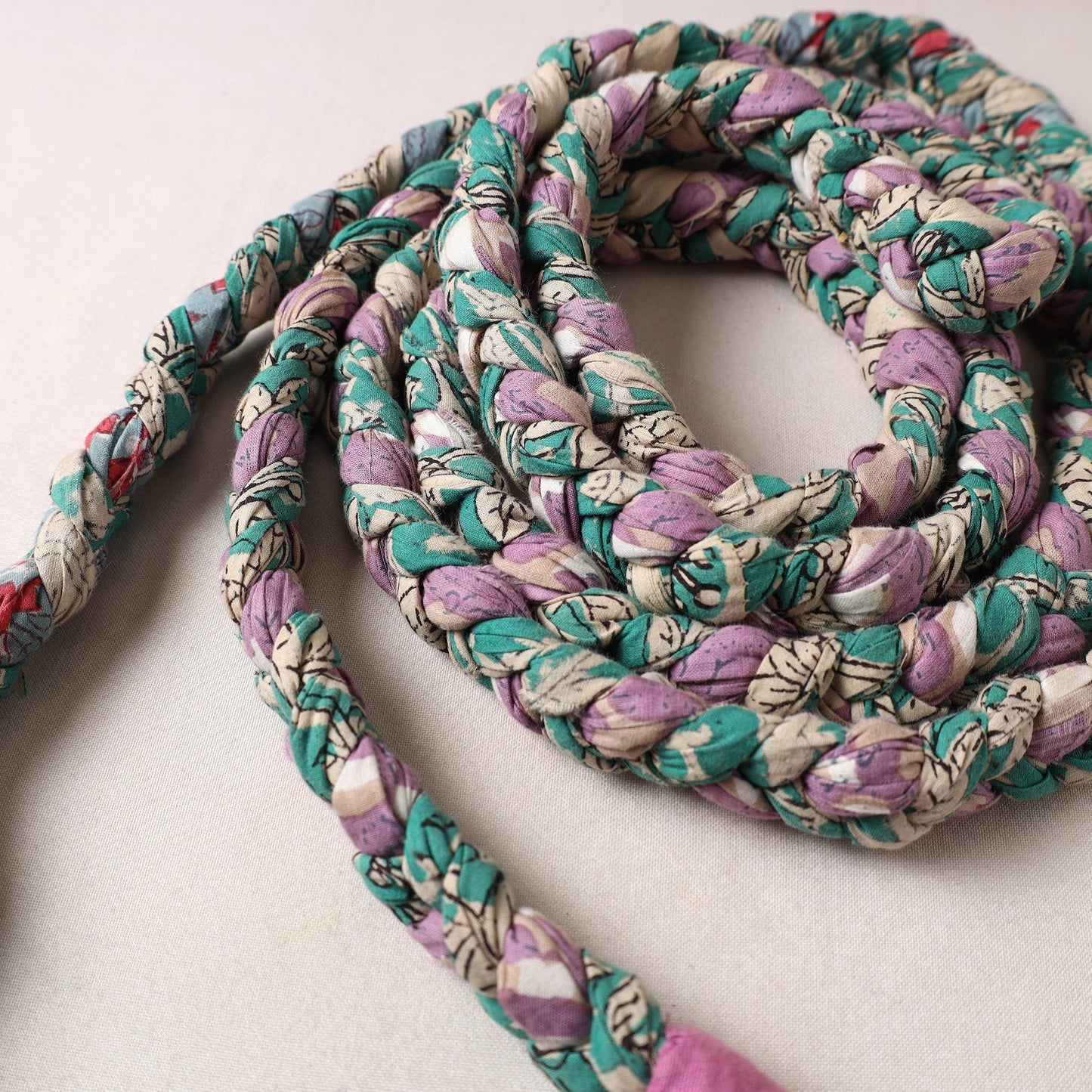 Handmade Upcycled Fabric Skipping Rope 48