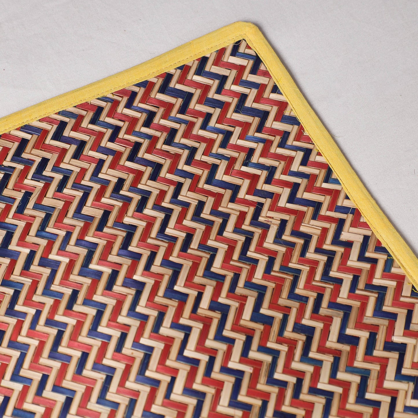 Muticolor Handmade Water Hyacinth Table Mat from Assam