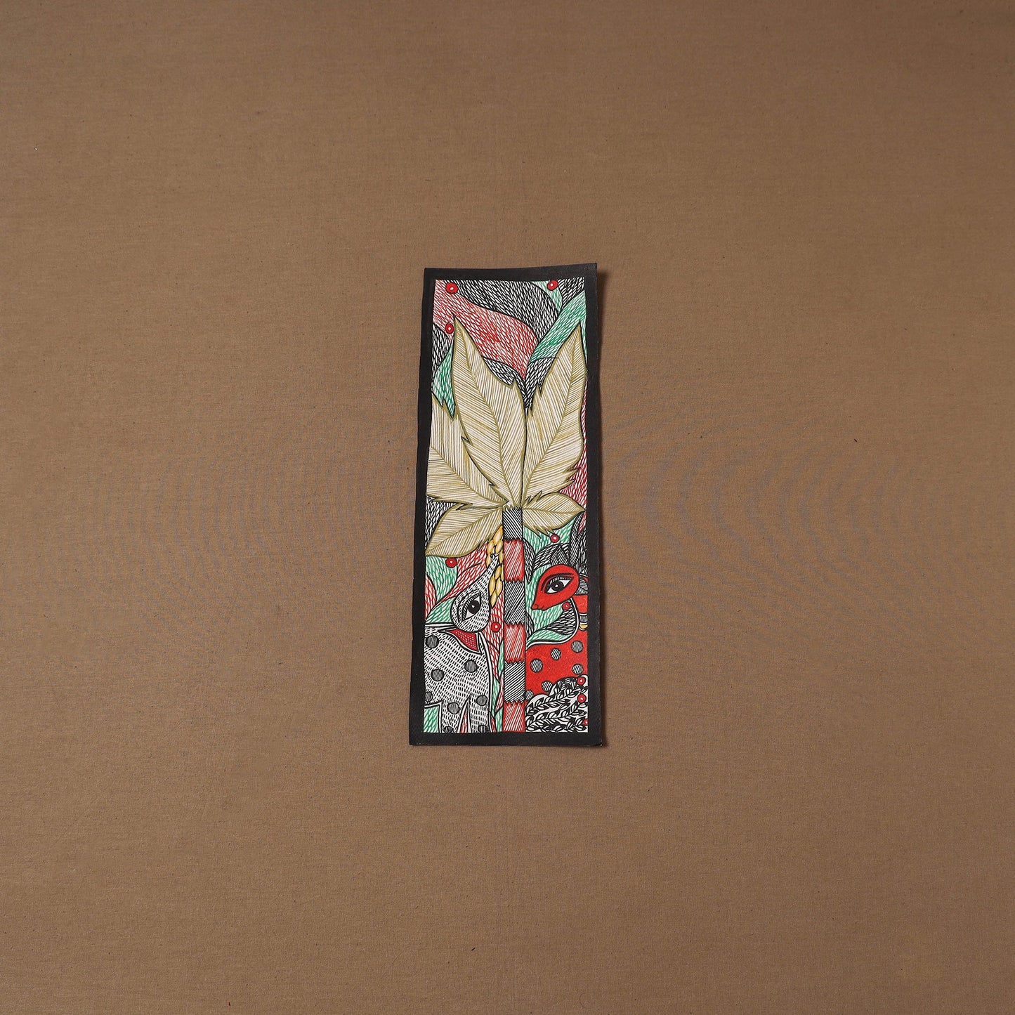 Handpainted madhubani painting by hira devi (15 x 5 in) 120