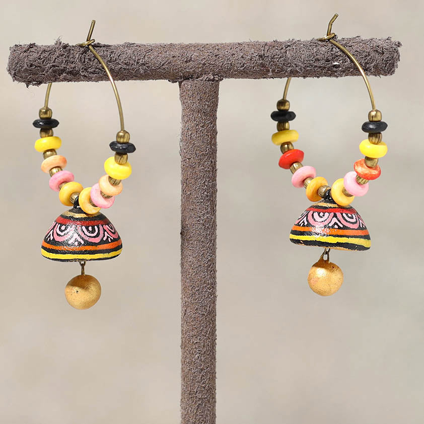 Handpainted Terracotta Miniature Earrings
