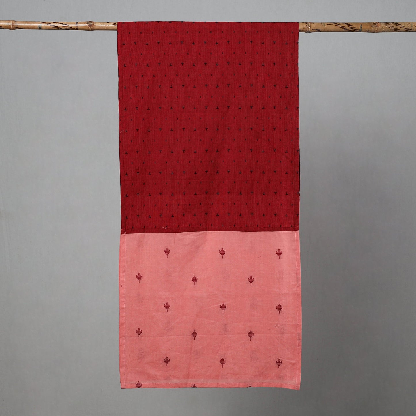 Multicolor Jacquard Cotton Patchwork Stole