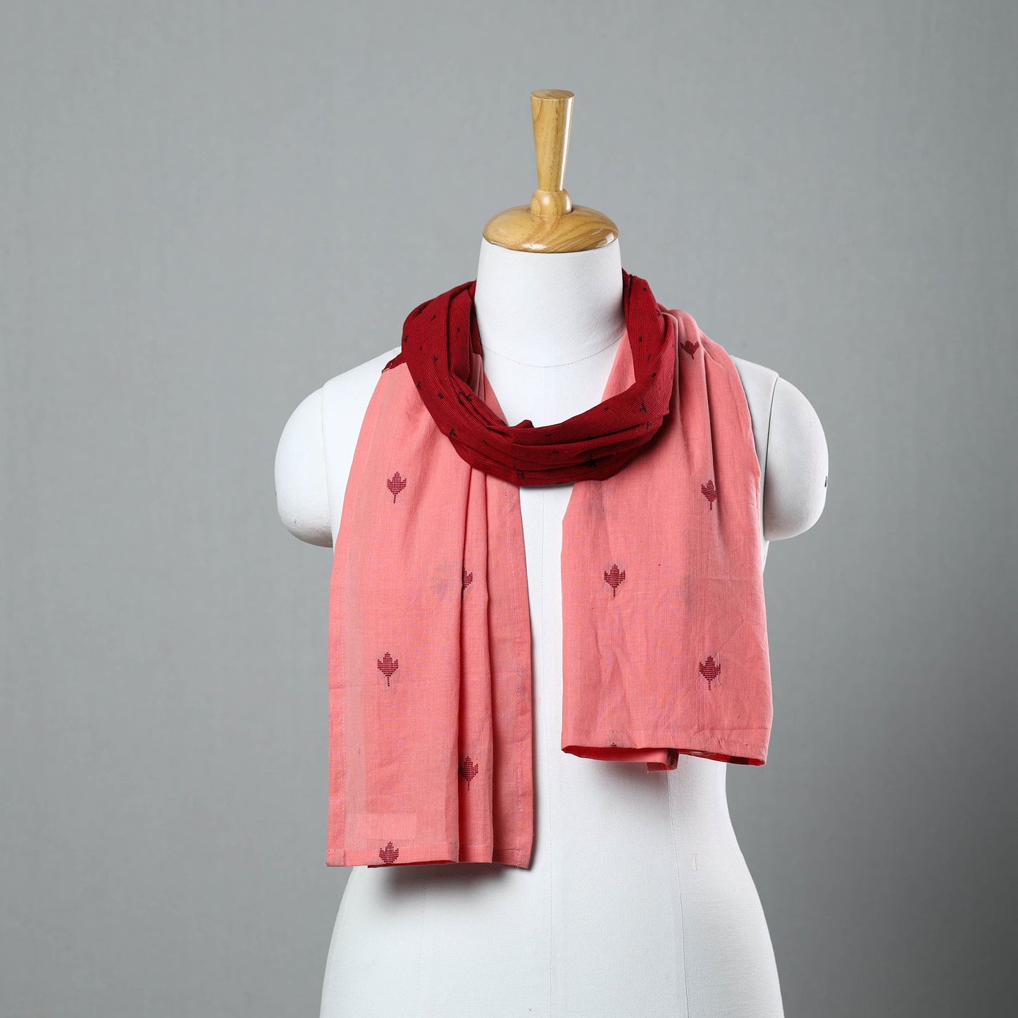 Multicolor Jacquard Cotton Patchwork Stole