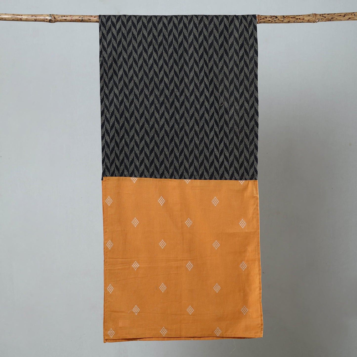 Multicolor - jacquard patchwork cotton stole 114