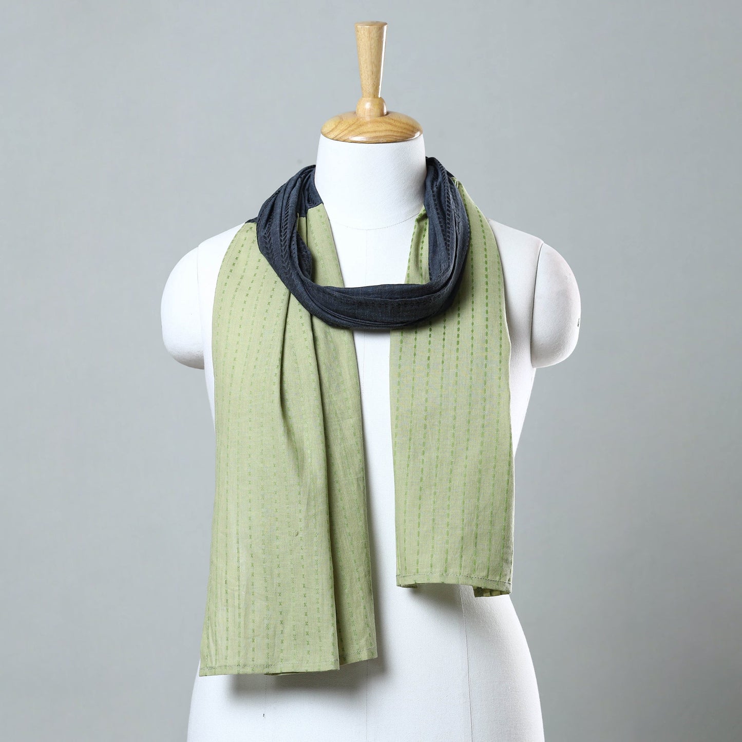 Jacquard Patchwork Cotton Stole 17