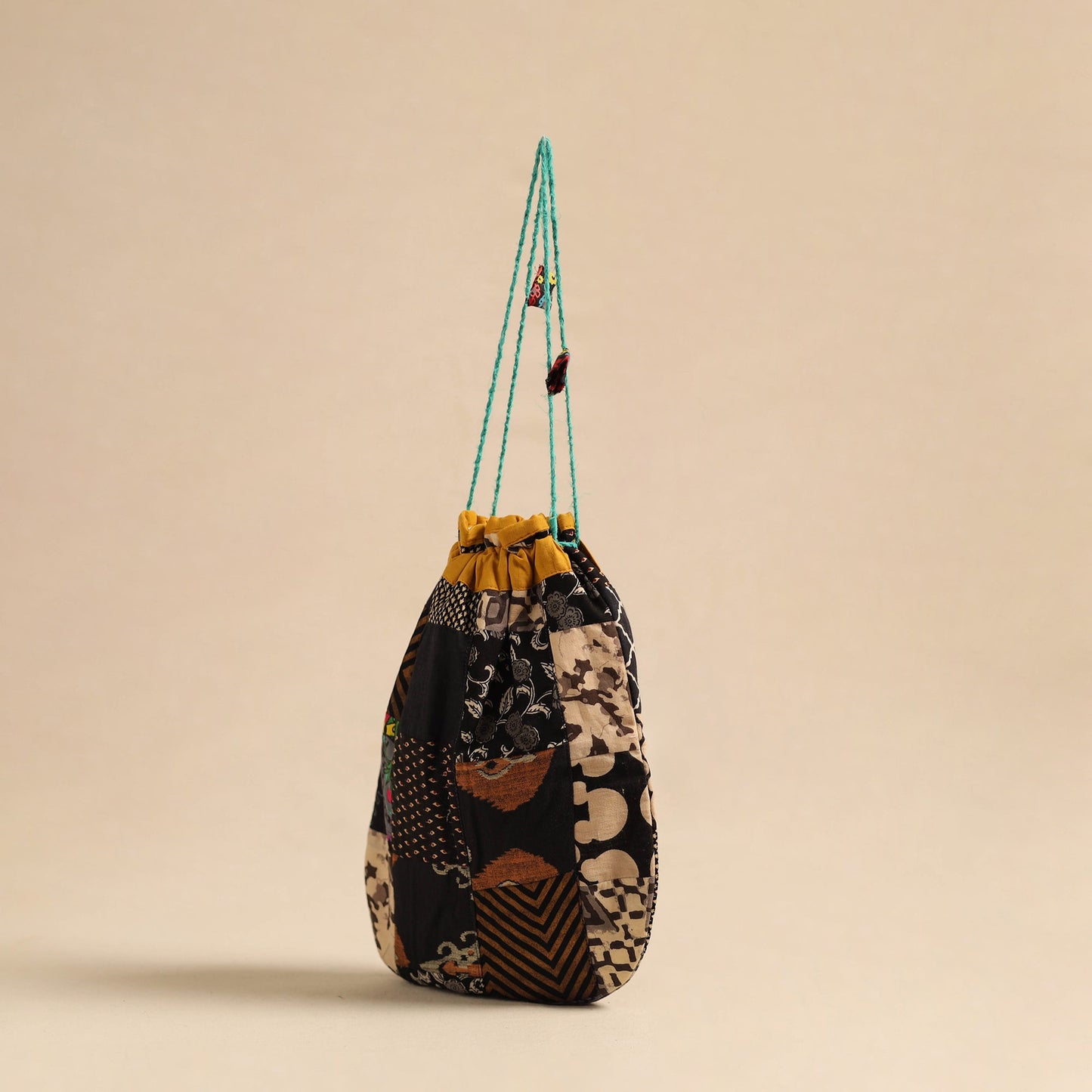 Multicolor Jugaad Patchwork Cotton 1L Hot Water Bottle Cover