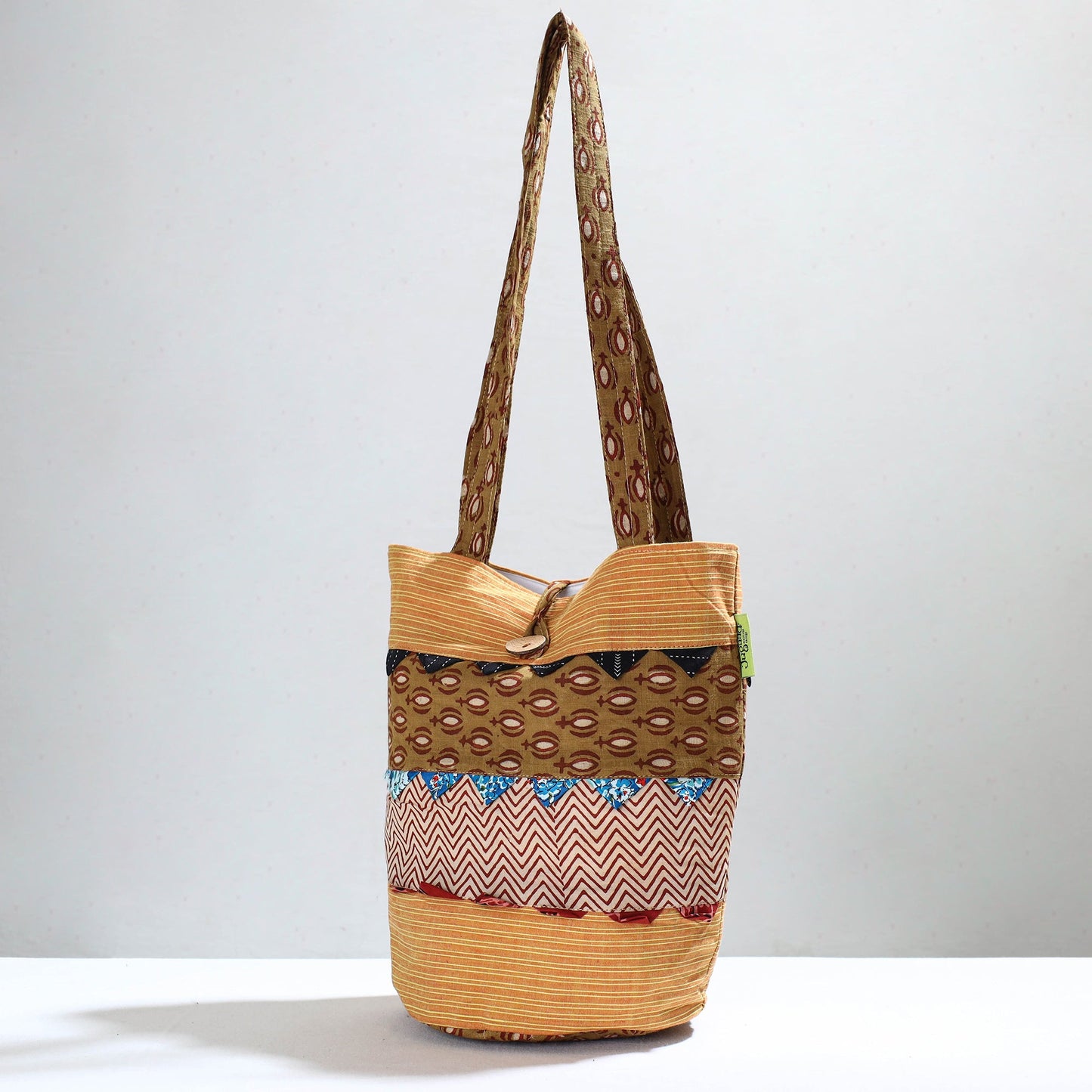 Multicolor Jugaad Patchwork Handmade Shoulder Bag 22