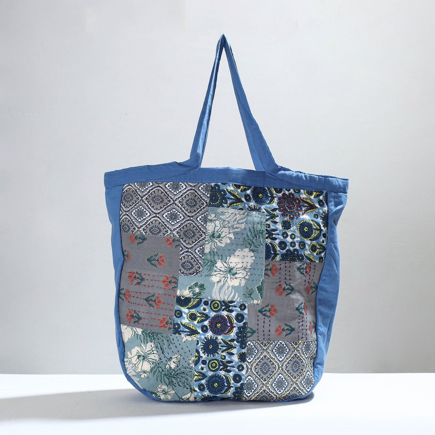 Multicolor Jugaad Patchwork Handmade Tote Bag 02