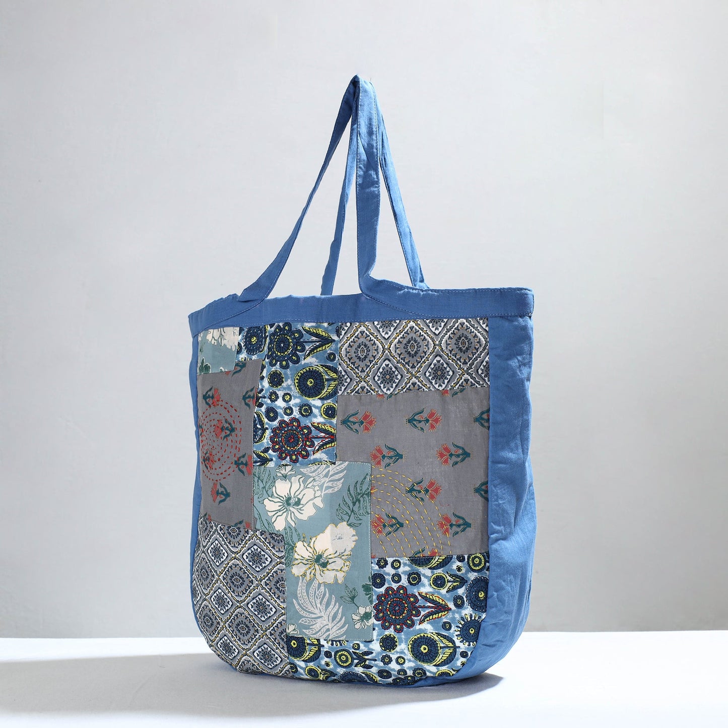 Multicolor Jugaad Patchwork Handmade Tote Bag 02