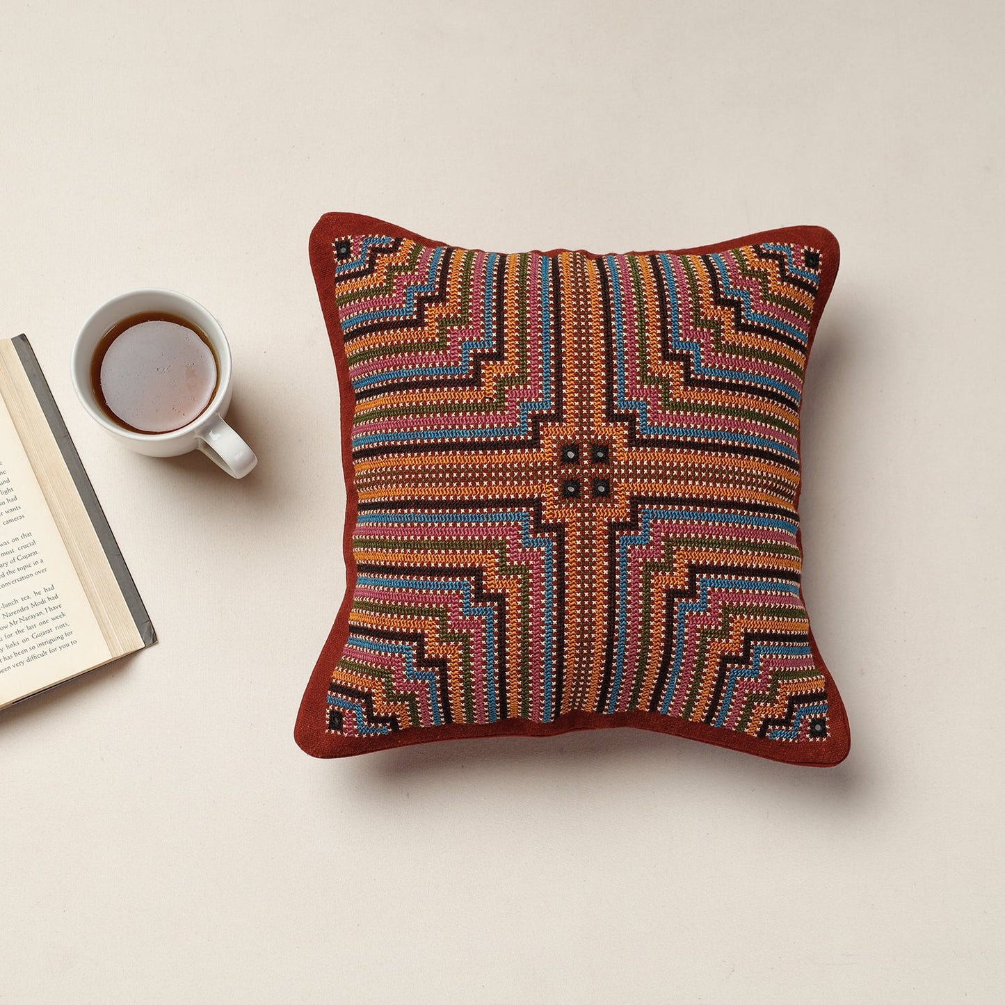Hand Embroidery Cushion Cover