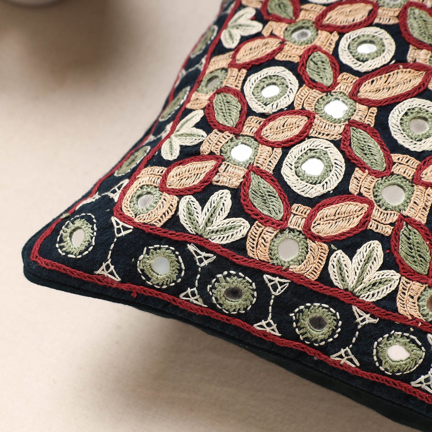 Pakko Embroidery Cushion Cover