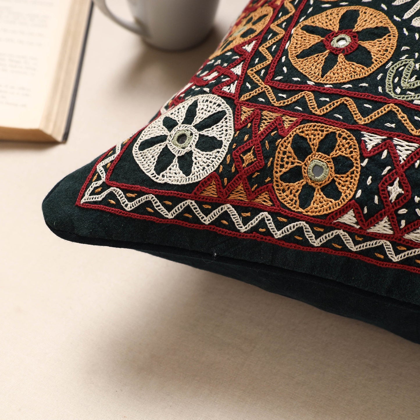 Pakko Embroidery Cushion Cover