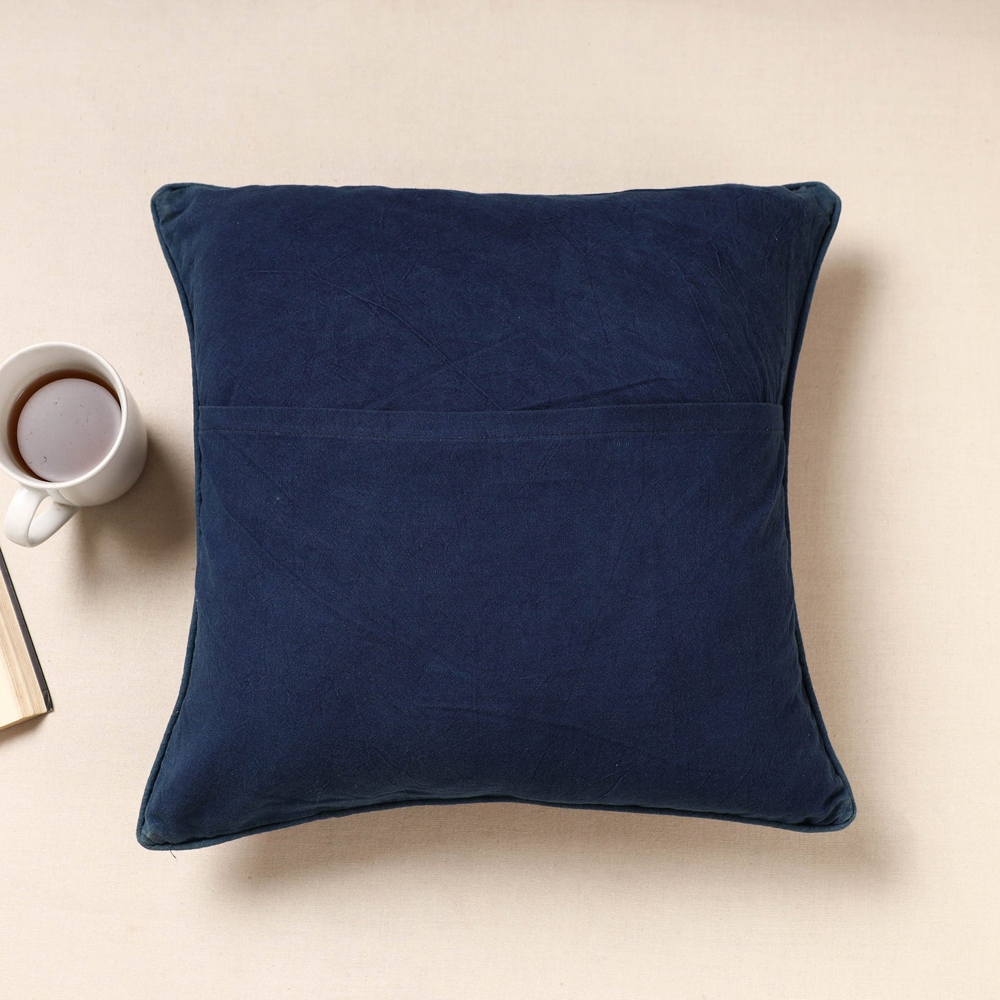Kala Raksha Pakko Hand Embroidery Cotton Cushion Cover