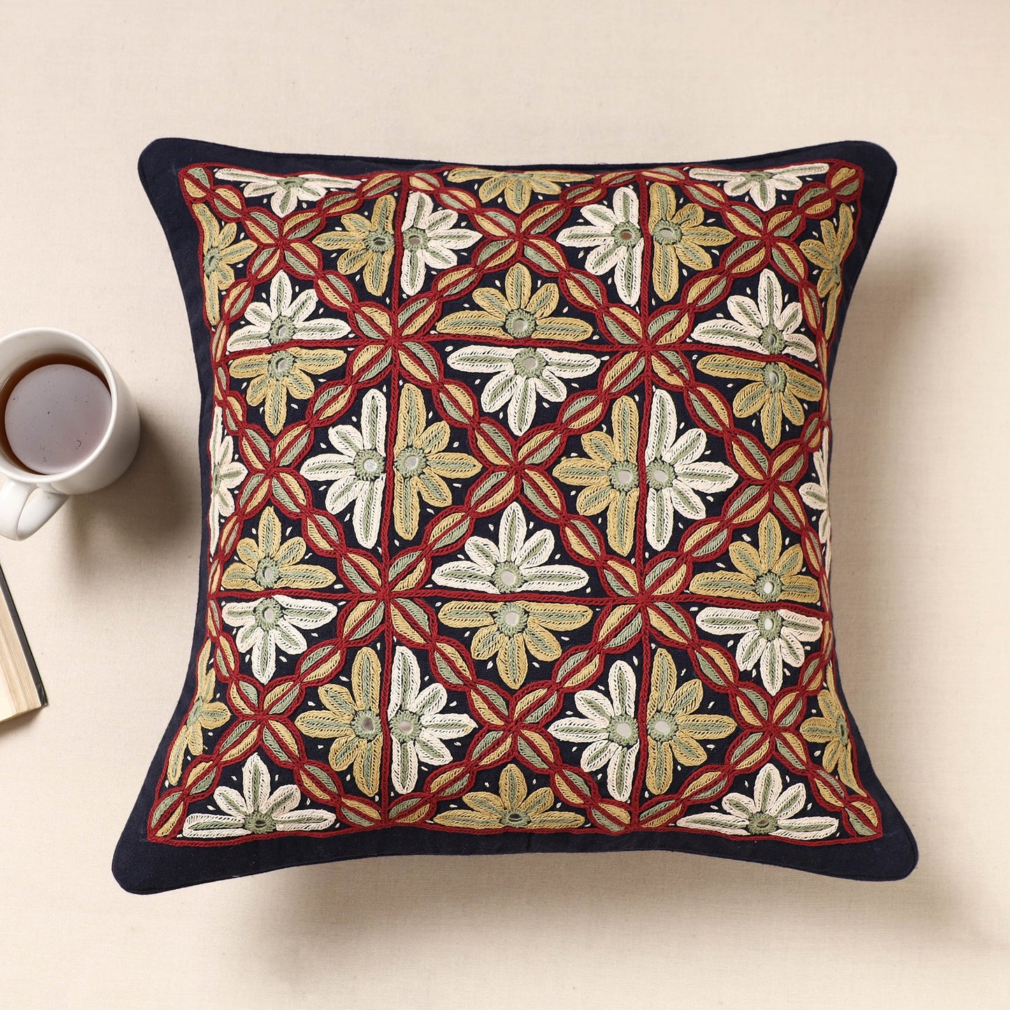 Hand Embroidery Cushion Cover