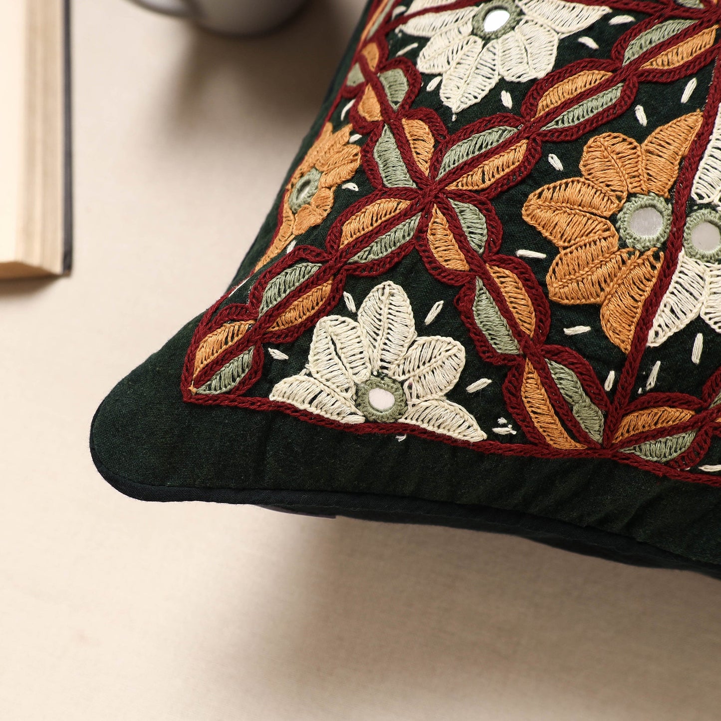 Hand Embroidery Cushion Cover
