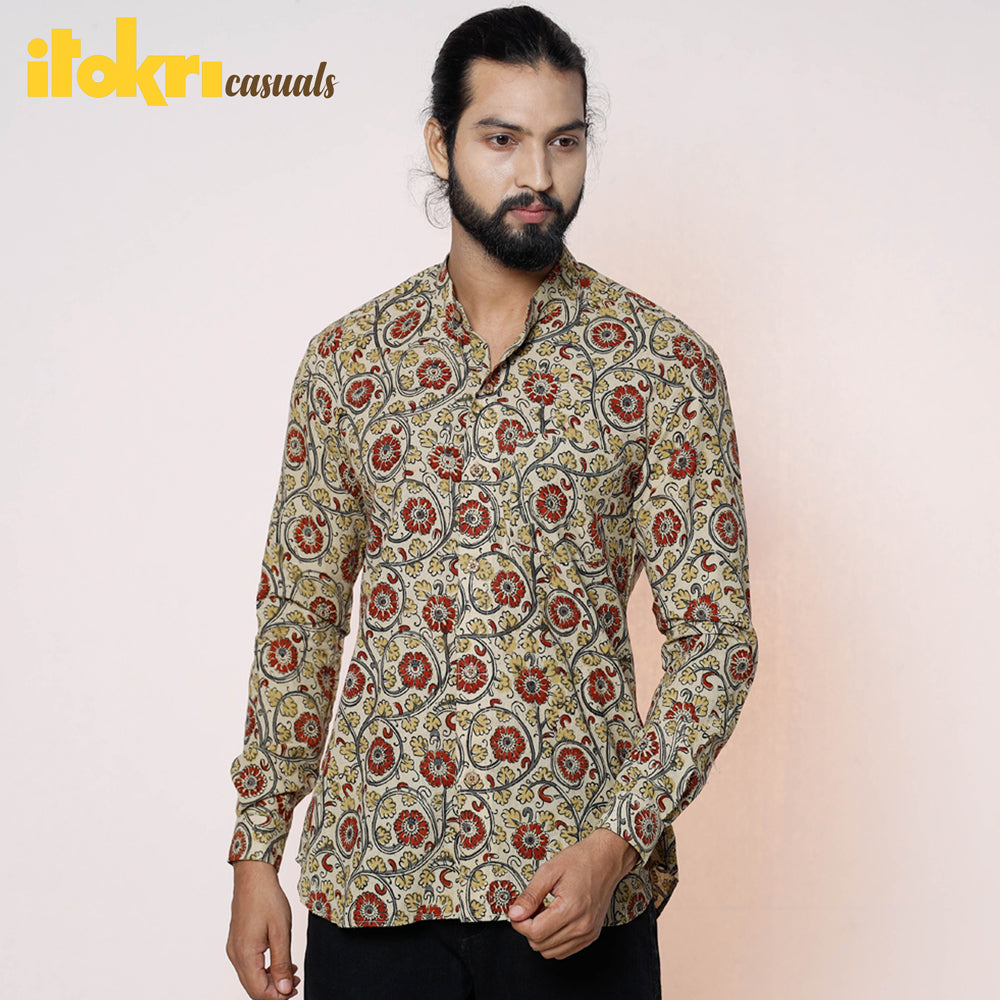 Kalamkari block printed shirt