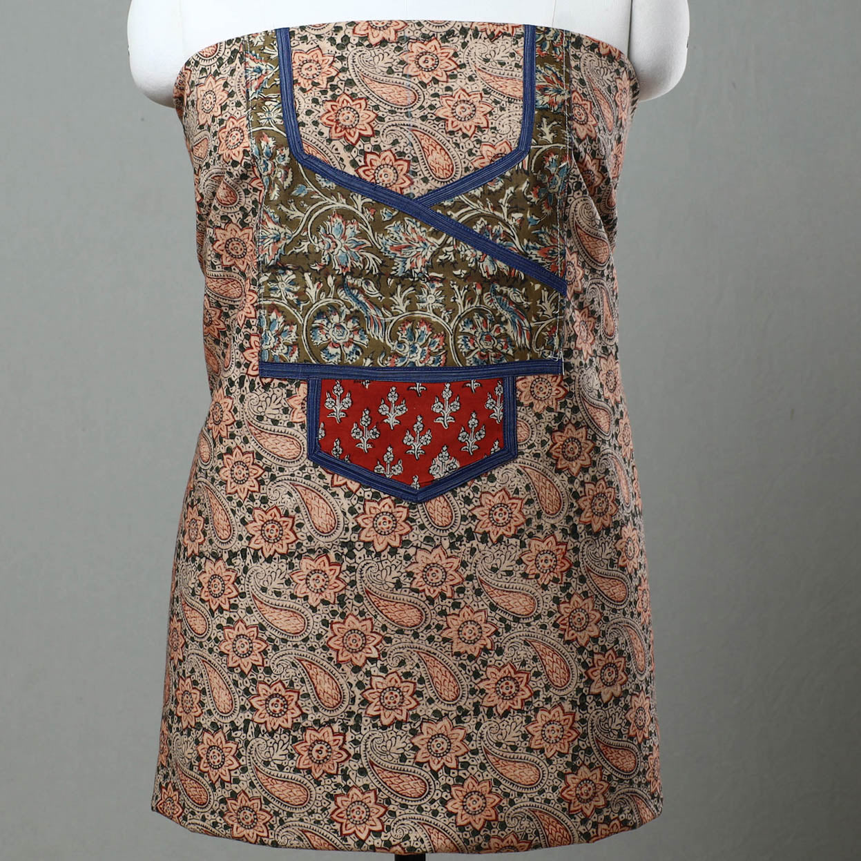 Multicolor - kalamkari cotton unstitched kurta material