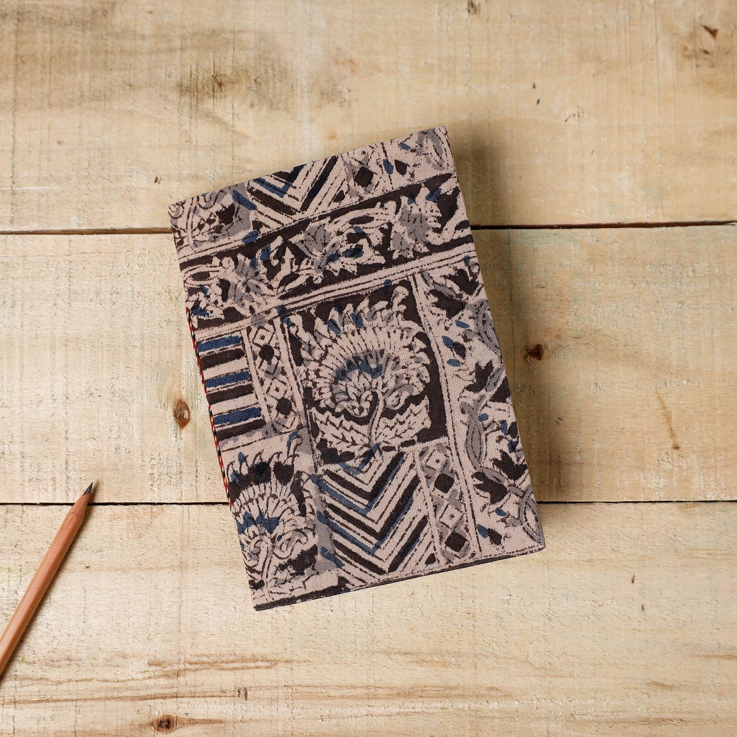 Kalamkari Fabric Cover Handmade Paper Notebook