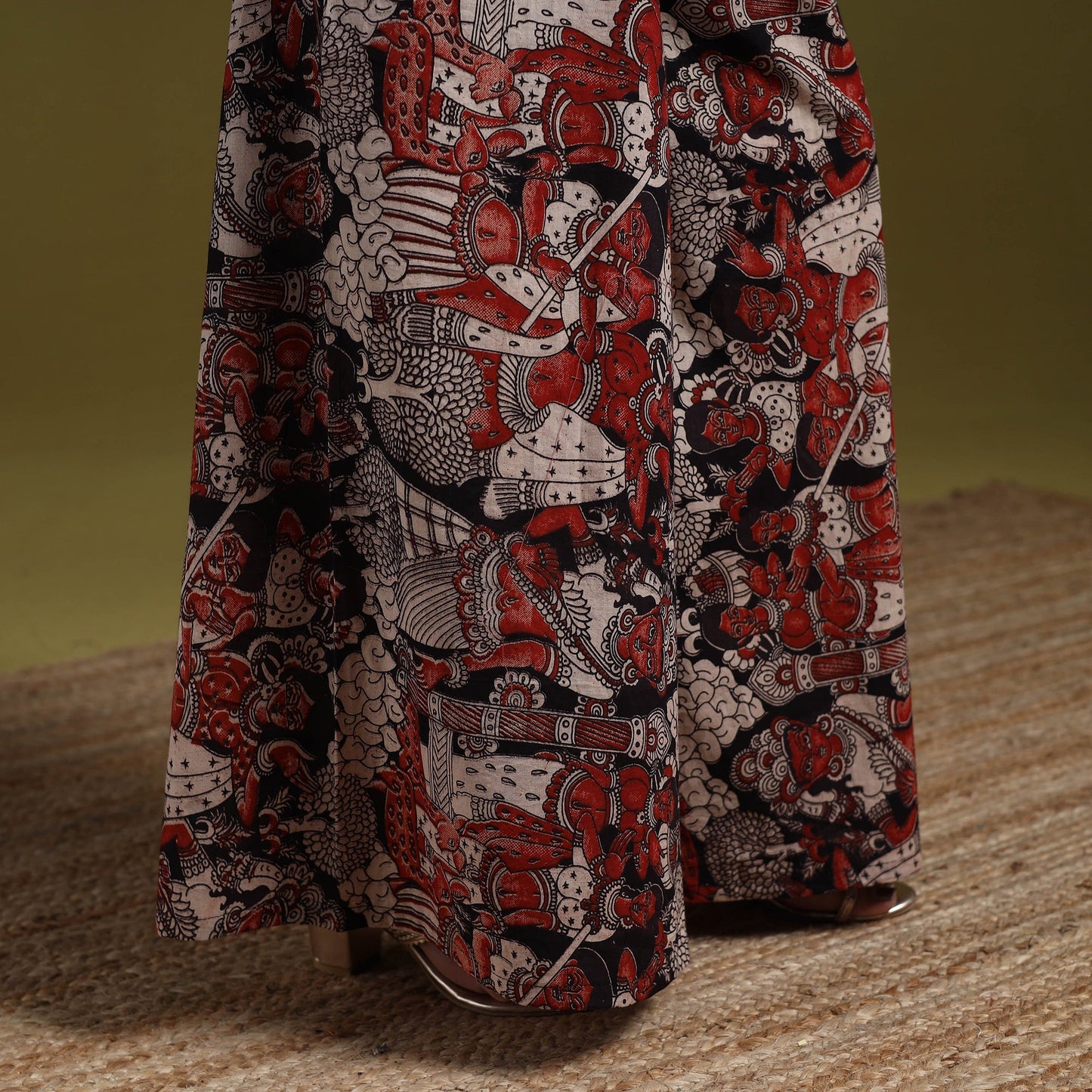 Kalamkari printed cotton 2pc kurta set for women 15
