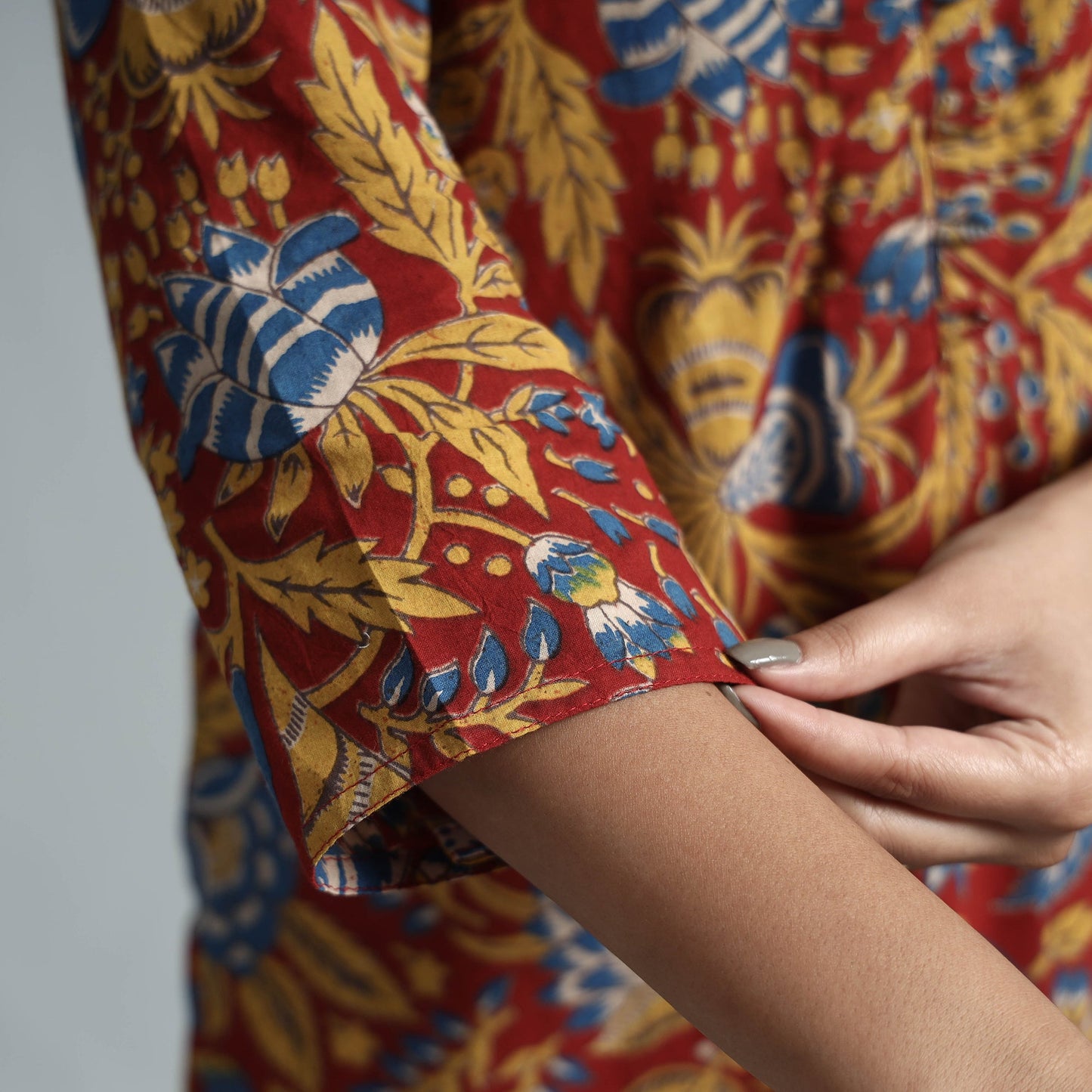 Kalamkari Printed Cotton Kurta For Women