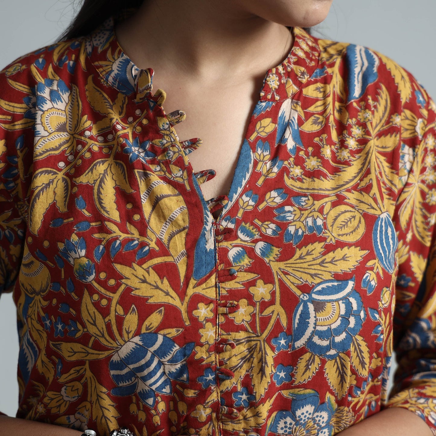 Kalamkari Printed Cotton Kurta For Women