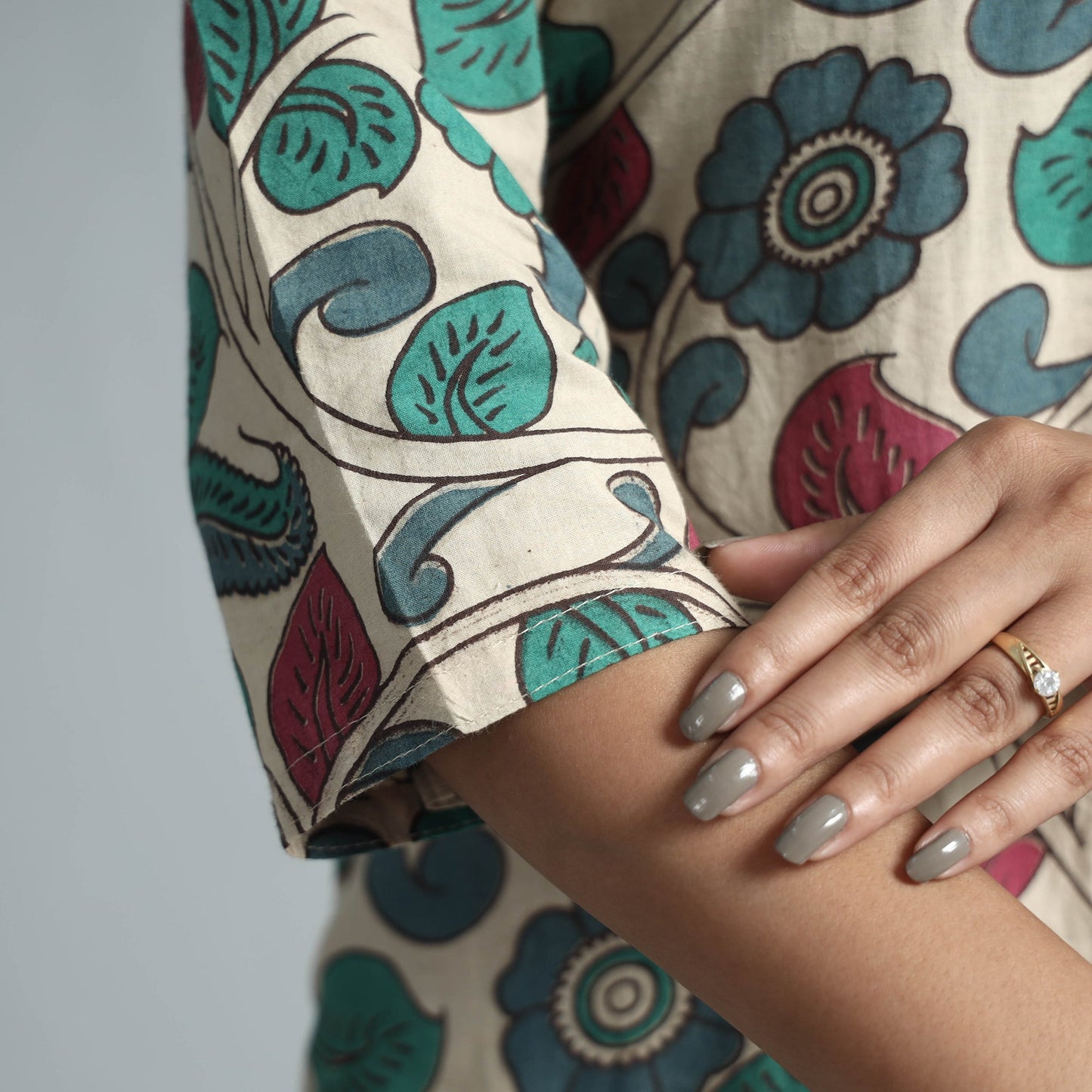 Kalamkari Printed Cotton Kurta For Women