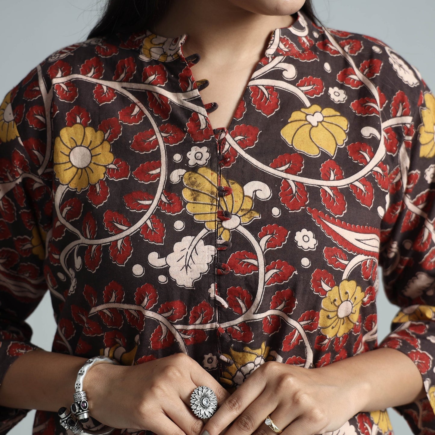 Kalamkari Printed Cotton Kurta For Women
