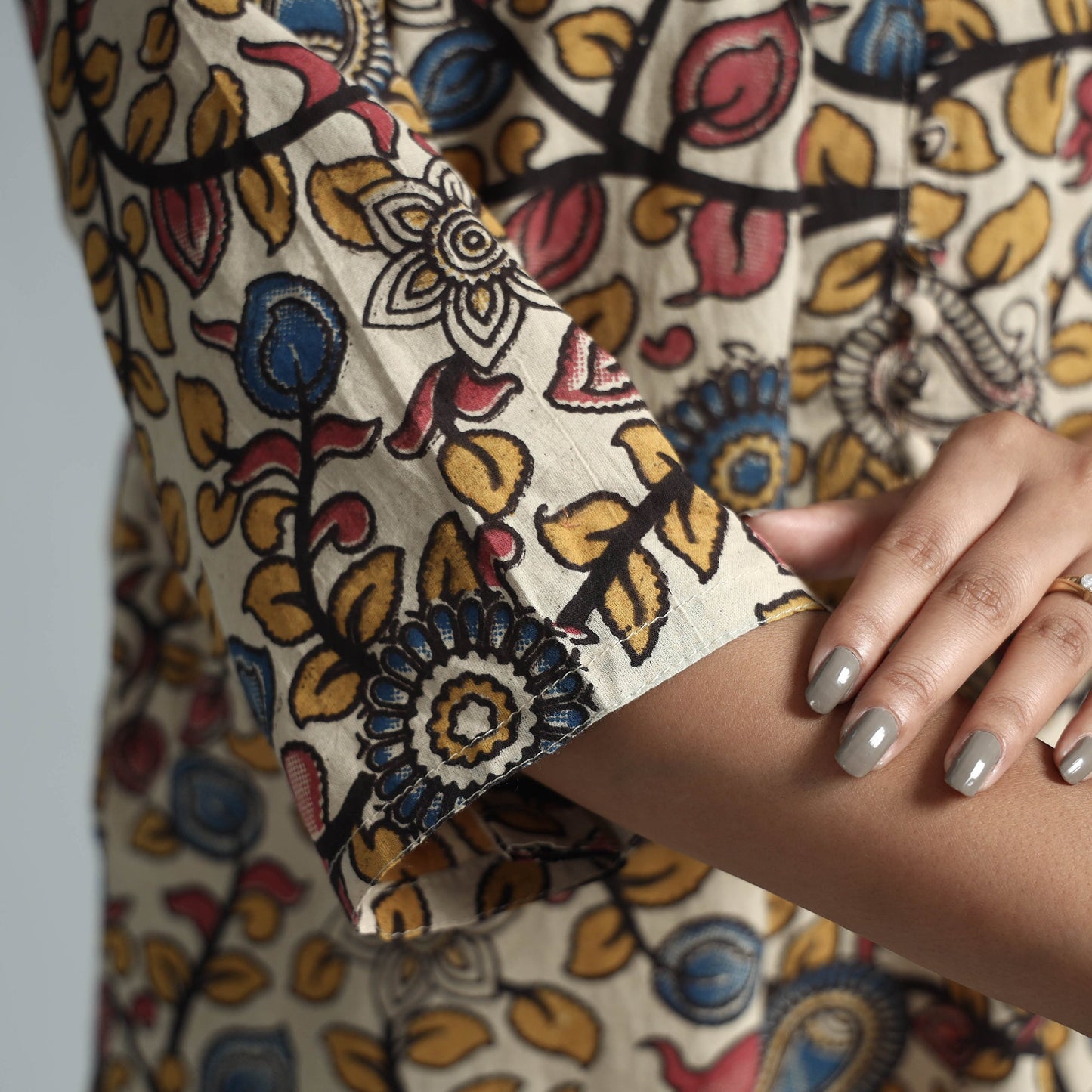 Kalamkari Printed Cotton Kurta For Women