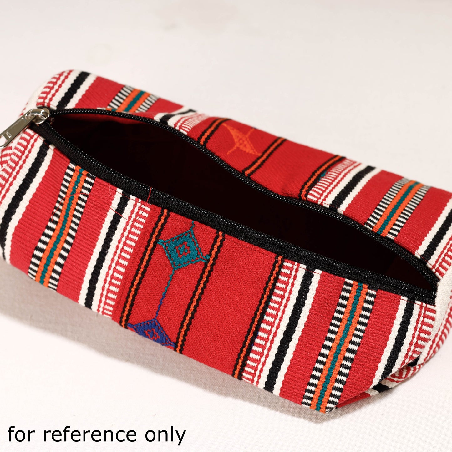 Kashida Stitch Handloom Cotton Multipurpose Toiletry Pouch