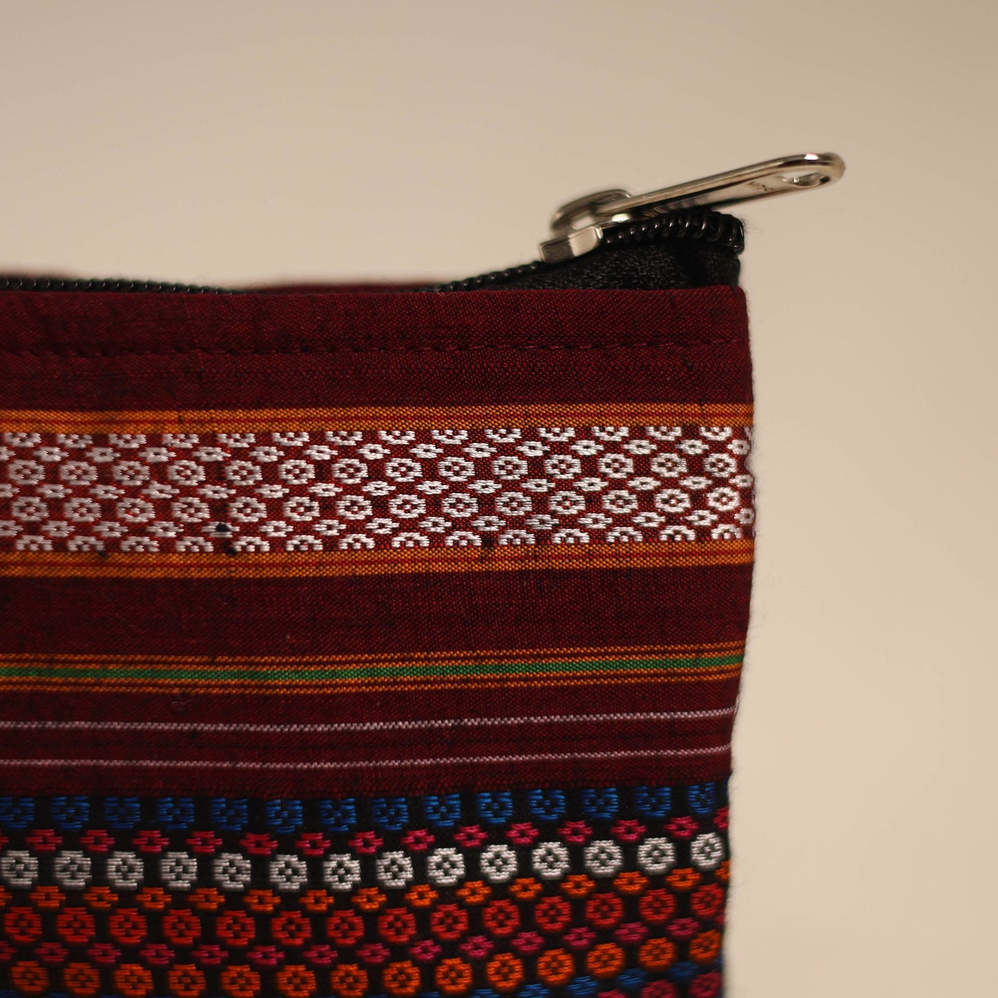 Multicolor Khun Fabric Quilted Coin Pouch
