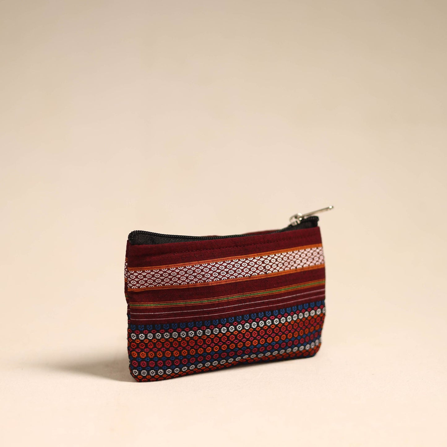 Multicolor Khun Fabric Quilted Coin Pouch