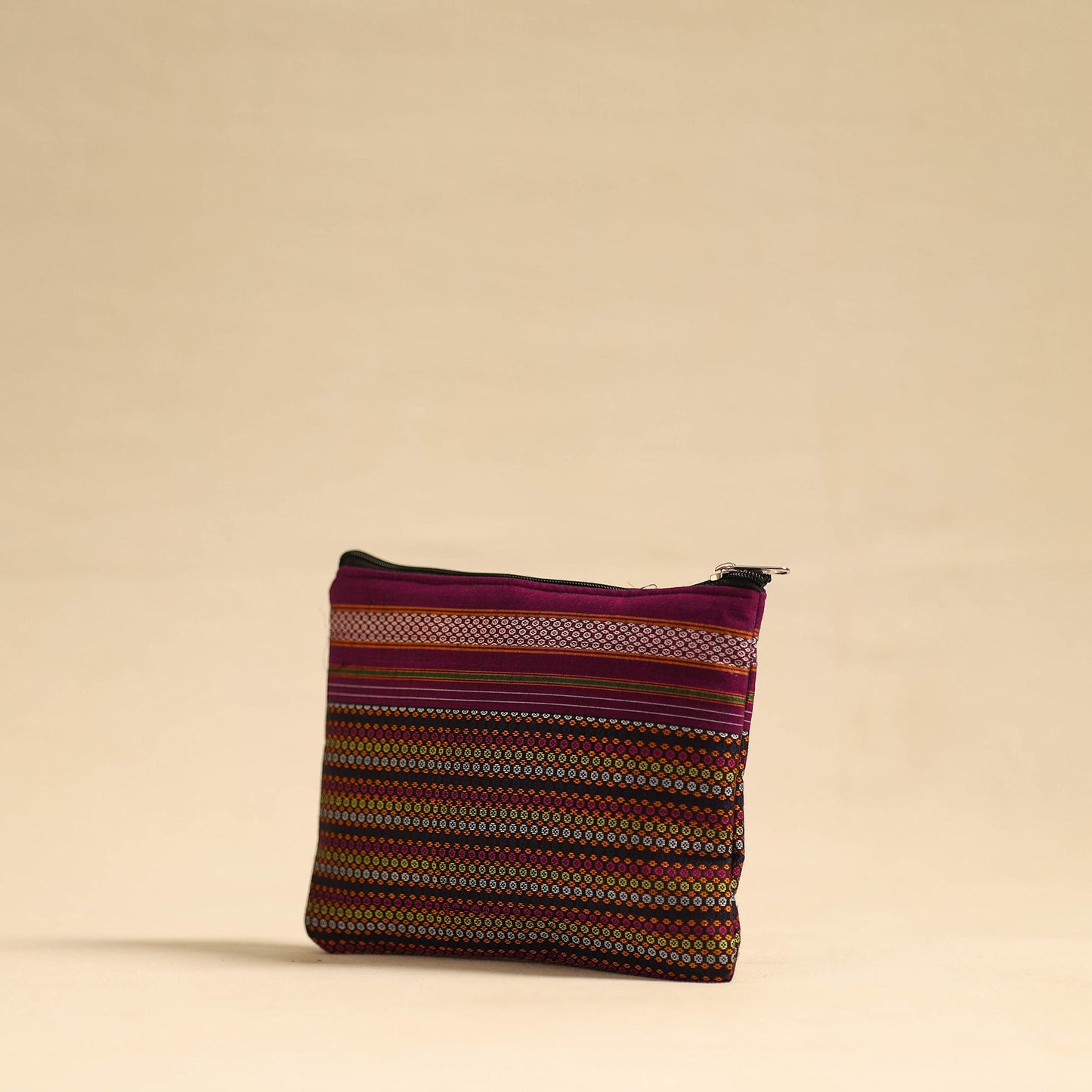 Multicolor Khun Fabric Quilted Cotton Utility Pouch