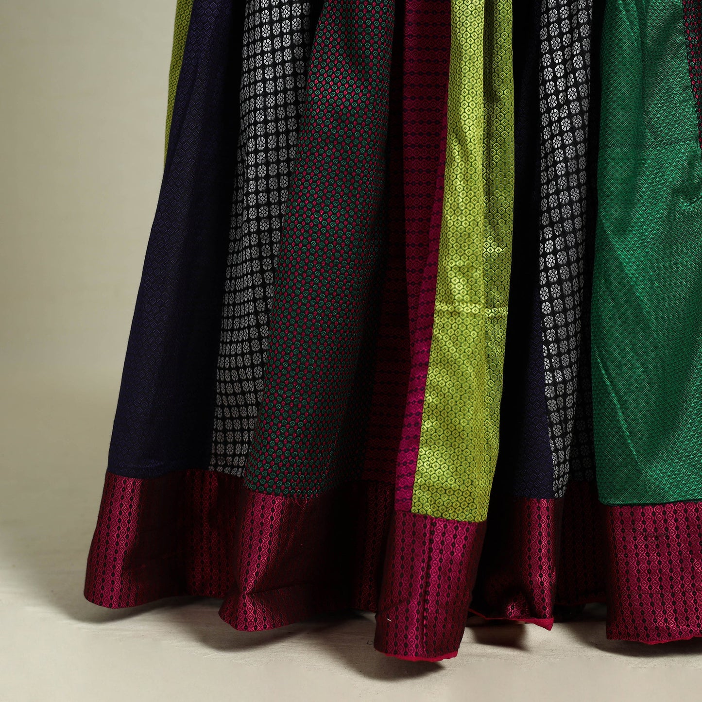 Multicolor - khun patchwork 24 kali cotton long skirt 04